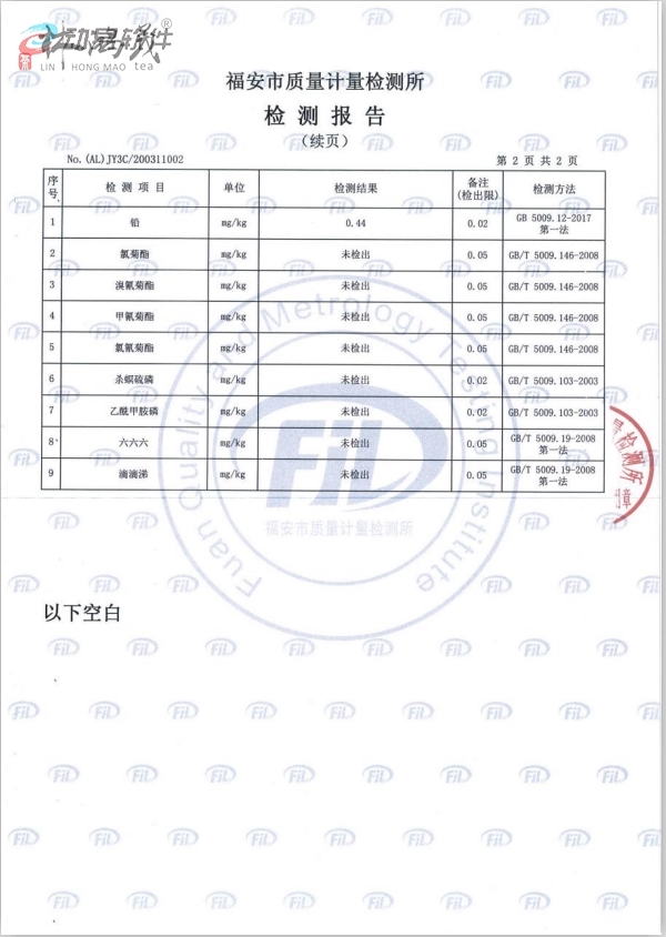 金骏眉红茶检测报告